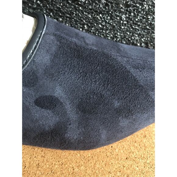 VINCE BRANINE Women's Blue Suede/ Nappa Leather Flat Loafer Slip Ons Size 6 - Picture 8 of 11